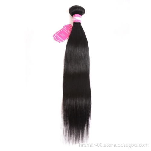 Free sample cuticle aligned straight human hair bundle mink brazilian virgin hair extension